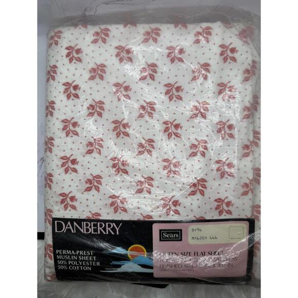 Other - Vintage Danberry Perma-Prest Muslin Queen Size Flat Sheet